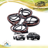 ยางขอบประตู ชุด 4 ประตู สี Black Hilux Vigo Fortuner Toyota 4 ประตู ปี2005 - 2013 ขนาด 3x2x188 มีบริ