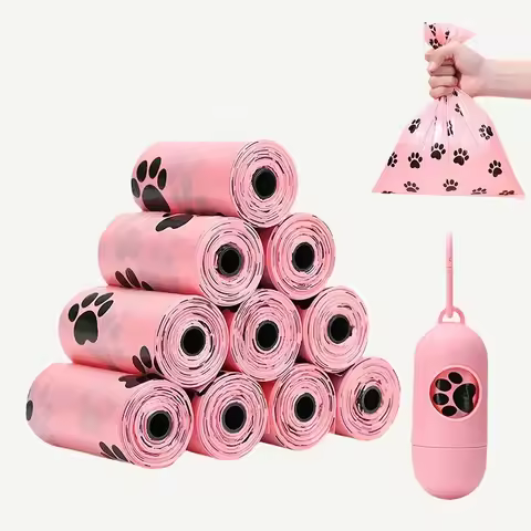 120 Rolls Dog Poop Bag Outdoor Cleaning Poop Bag Dog Toilet Porta Bolsa Caca Perros 15Bags/Roll Refi