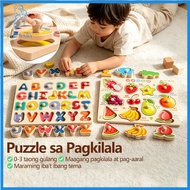 Rolbaby Wooden Cognitive Knob Puzzle Wooden Cognitive Knob Puzzle Toddlers Educational Play
