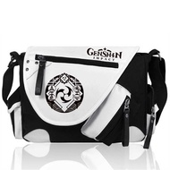 16" Genshin Impact _ Anime Canvas Hnadbag Shoulder Bag Casual Zipper Crossbody Travel Men Women Sch