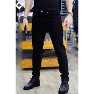 Korean style wide-leg black men's jeans 202 can be viewed a24