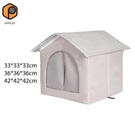 [prettyia] Stray Cats Shelter Fixed Straps Feral Cats House for Small Pet Hamster Yard