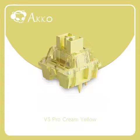 Akko V3 Pro Cream Yellow Switch 5 Pin 50gf Linear Switch Customize Quick Trigger Dustproof Compatibl