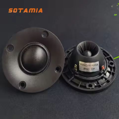 SOTAMIA 2Pcs 2.5 Inch Tweeter Audio Speaker 4 8 Ohm 15W Silk Film Hifi Music Treble Power Loudspeake