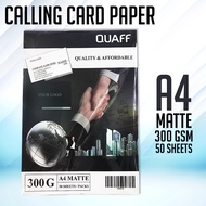 Risefully QUAFF Double-sided Matte/Glitter Calling Card Paper/Cardstock Paper 50 Sheets