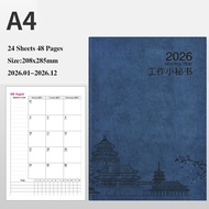 2026 A4 Planner Notebook 365 Days Calendar Agenda Planner Diary Notepad Weekly Goal Habit Tracker Sc