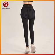 3 Color Women's Pants Lululemon Gym Fake Two Piece Design Yoga Pants Tights MM240