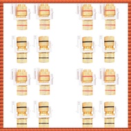 (XARY) Banana Jack Binding Post Jack Insert with Black & Red Rings Screw Type Audio Speaker 8 Pairs