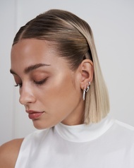 Maison de Jewels - Grand Twist Hoop Earring ต่างหูเงิน ต่างหูห่วง ต่างหูออกงาน ต่างหูดีไซน์ ต่างหูเพ