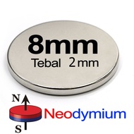 Strong White Silver Neodymium Magnet Round Coin Disc 8x2mm 10x2mm 15x2mm 18x2mm 20x2mm