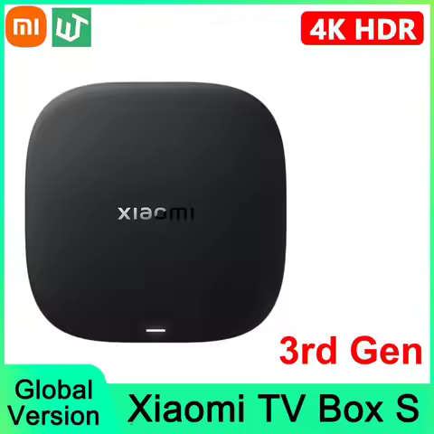 Global Version Xiaomi Mi TV Box S 3rd Gen 4K UHD Bluetooth 5.2 Wifi 6 2GB 32GB Google TV Google Assi