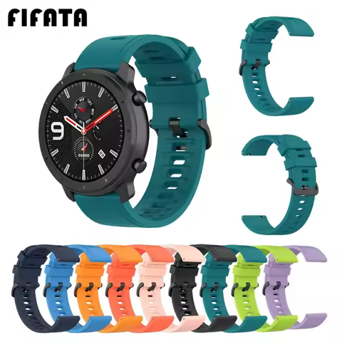 FIFATA Watch Band For Amazfit GTR 47mm 42mm Silicone Wrist Strap For Huami Amazfit Stratos 3 2 2S Bi