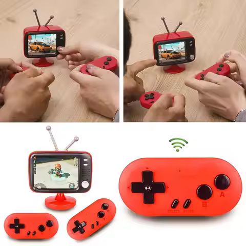 Portable Retro Game Console - 300 Classic Games For Kids & Adults 2.4G Wireless Dual Controllers Sup