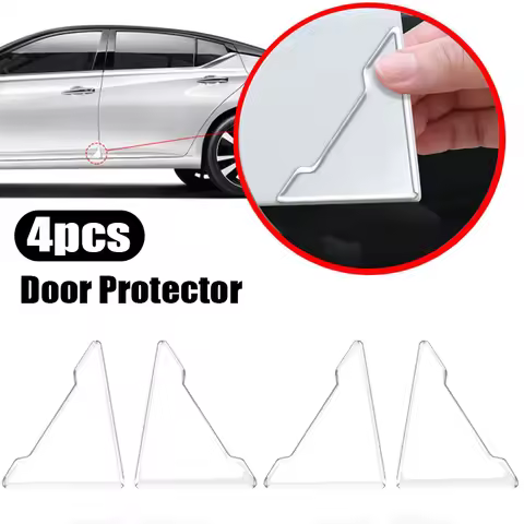 Universal Car Door Corner Anti-collision Covers Protector For Clio 4 Audi Q7 Seat Leon 5f Tesla Mode