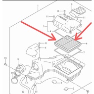 SUZUKI AIR FILTER AIR CLEANER FILTER/ GIXXER SF 250SUZUKI (Gb. 6) Original SGP 100%