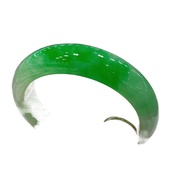 Jade jadeCODJewelry Top Natural Authentic AAAAA Bangles Grade Ice Species Emerald Color Women's Floa
