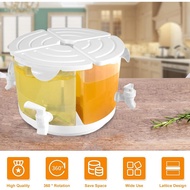 360° Rotatable 4 Compatment 5.2L / 3 Compartment 4.5L Beverage Dispenser