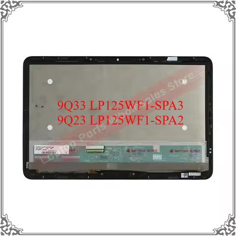 Laptop LCD Screen for Dell XPS 12 9Q33 LP125WF1-SPA3 9Q23 LP125WF1-SPA2 Touch Digitizer LCD Display 