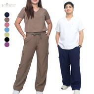 HTP Basics Wide Leg Scrub Pants | Silverbell