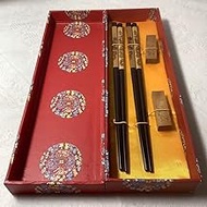 Chinese Zodiac Chopsticks Wooden Chopsticks Rest Set, Ryuta Ten Year of the Year of the Year of the Year
