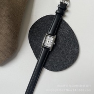 Rebirth Korean Style Simple Ins Style Rectangular Leather Watch Retro Two-Pin Casual Best-Seller On