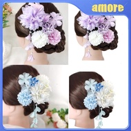 amo Kimono Style Yukata Hairpins Set Traditional Kimono Hairpin Elegant Daisy