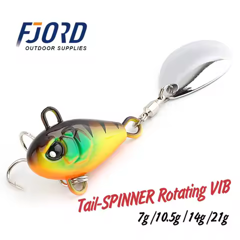 FJORD Tail Spinner Baits 7g 10.5g 14g 21g Fishing Lure Vib Metal Casting Shore Jig Spoon Fishing Art