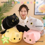 OPTIMISTI Plush Cat Toy, Home Decor Stuffed Animal Cat Pillow, Soft Cute Cat Sofa Cushion Home