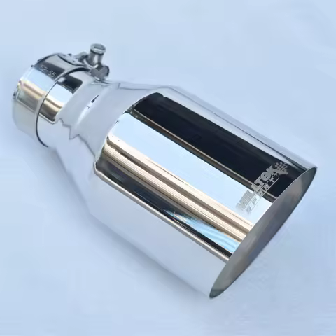 MILLTEK Exhaust Tip 304 stainless steel angled single tube 2.5 inches 4.5 inches automobile exhaust 
