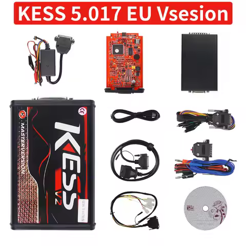 Online Unlimited KESS 2.80 EU Red V5.017 KTAG V7.020 4 LED 2.25 OBD2 Car ECU Chip Tuning 5.017 K-tag