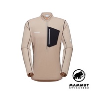Mammut Aenergy Light Half Zip Pull Stand Collar Zipper Long Sleeve Sweatshirt Savannah Brown/Black 0
