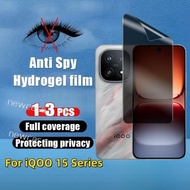 1-3Pcs Privacy Anti Spy Front Full Cover Protection Tpu Hydrogel Film For iQOO 15 13 5G 2025 iQOO15 