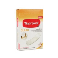 ไทเกอร์พล๊าส พลาสติกใส พลาสเตอร์ปิดแผล ชนิดพลาสติก Tigerplast Clear 100 แผ่น