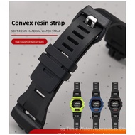 For GBD-200-1/2/9GBD-200RD Wristband Double Curved End Resin Strap Breathable Multi-Hole Silicone Ba