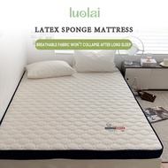 𝑳𝑼𝑶𝑳𝑨𝑰 9CM Thick Foldable Latex Mattress Single/Queen/King Size Tatami Mattress Topper with Milk Sil