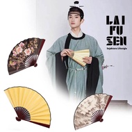 8 Inch Chinese Folding Fan / Oriental Chinese Painting Motif Fan / Ancient Chinese Folding Fan