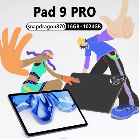 Original Pad 9 pro 10.1 Inch HD Full Screen Tablet Android 13 Snapdragon870 16GB 1024GB 5G Dual SIM 