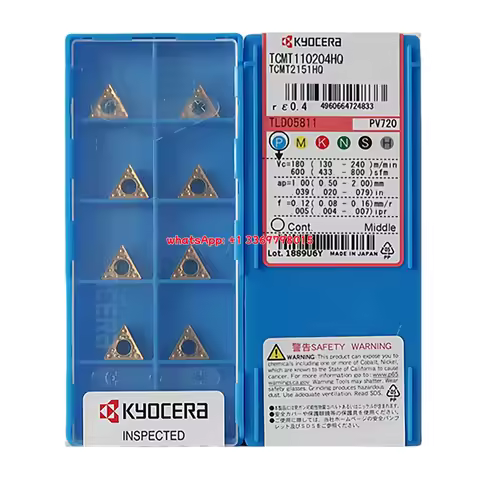 Kyocera 100% Original TCMT110204-HQ PV720 Turning Insert DM for Stock
