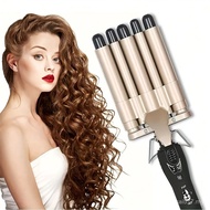 Penggaya Rambut Profesional - Besi Lencong 5 Tiub, Voltan Dwi (110-240V), Tiub 0.6 Inci, Sesuai untu