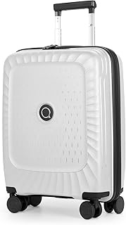 Kotti Hard Shell Suitcase Trolley Suitcase Plane Check-in Luggage TSA 4 Wheels, White, 54 cm, Suitca