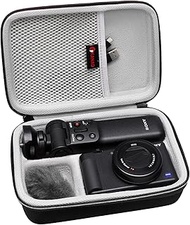 XANAD Hard Case for Sony ZV-1/Sony ZV-1 II 2/Sony ZV-1F Camera with Vlogger Accessory Kit Tripod (GP