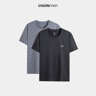 INSIDEMEN regular fit men's short-sleeved T-shirt, loose fit, comfortable ITS001AZ