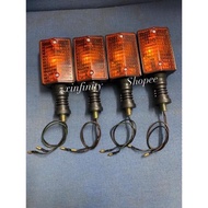 4Pcs Original Yamaha DT125 18G / DT125LC 10V / DT175 / RD RZ Front Rear IMASEN Japan Signal Flasher Light Winker Lamp