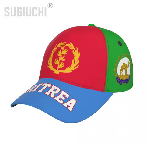 Unisex 3D Eritrea Flag Eritrean Adult Baseball Cap Patriotic Hat for Baseball Soccer
