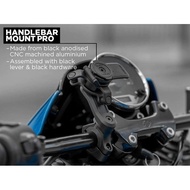 Wony Quad Lock Motorcycle Handlebar Mount Pro Aluminum Adjustable Secure
