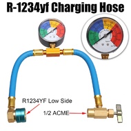 600~3000 PSI Charging Hose R-1234yf with Manifold Gauge Couplers Set for Car Air-conditioning A/C Refrigerant Pressure Charging Hose