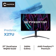 ACER PREDATOR X27U 27" WQHD OLED 240Hz Refresh Rate and 0.01ms Response Time Gaming Monitor