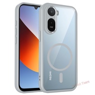 Caing For Poco C81 Pro 4G C81Pro Armor Matte Transparent Magnetic Shockproof Phone Case