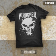 T-shirt Punisher - Streetwear - Superhero - Marvel - Ready Stock (TKPS01) Tor Clothing