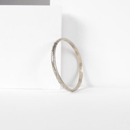 復古 925 純銀花卉蝕刻銀手鐲